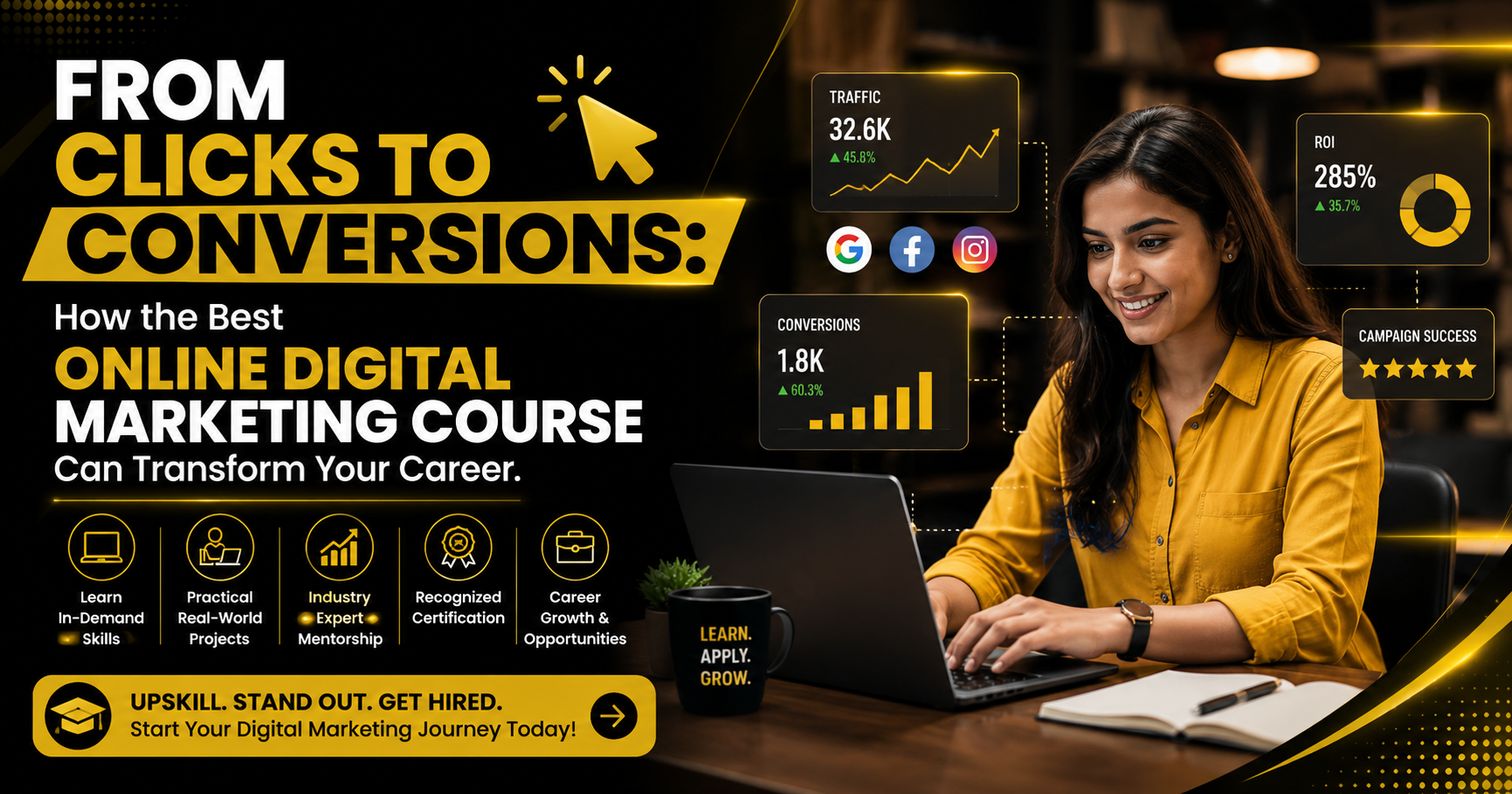 From Clicks to Conversions: How the Best Online Digital Marketing Course Can Transform Your Career